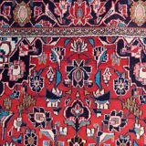Ancient Persian Kashan carpet, handmade, 131 cm x 205 cm, 1920s.