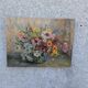 Tableau, bouquet de fleurs, huile sur toile