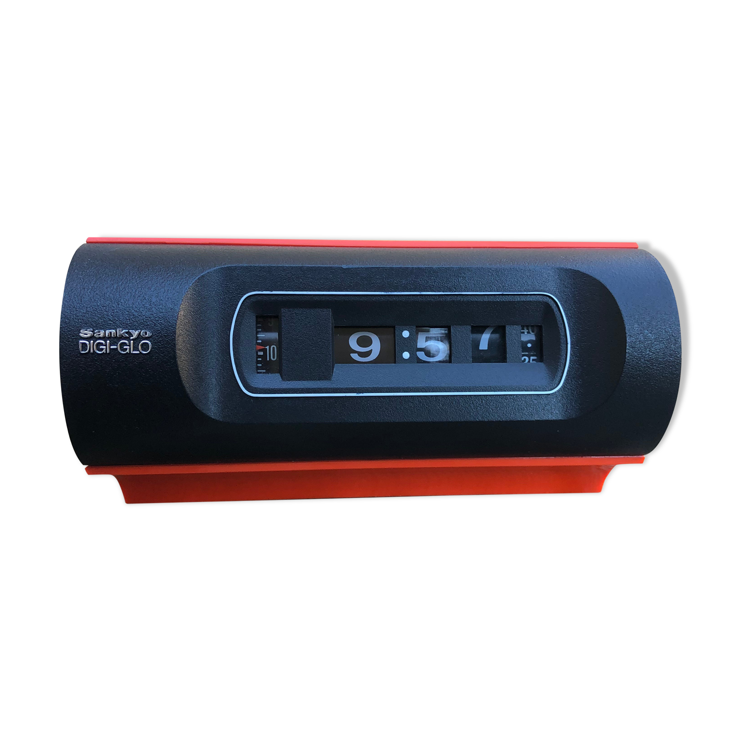 Orange alarm clock Sankyo Digi-Glo