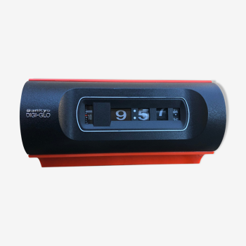 Orange alarm clock Sankyo Digi-Glo