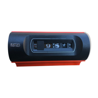 Orange alarm clock Sankyo Digi-Glo