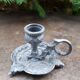 Candlestick candlestick model cellar rat patinated gray