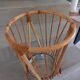 Vintage wicker umbrella stand