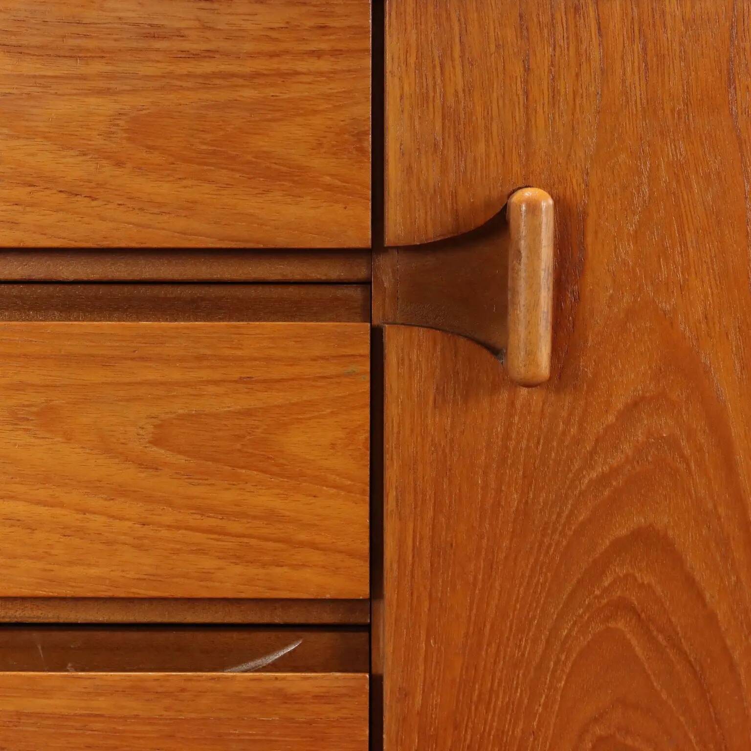 Vintage teak enfilade, Nordic design, 1960s.