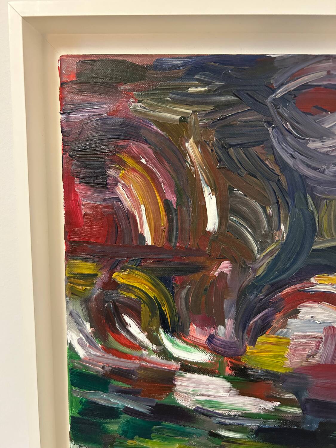 Peinture acrylique encadrée