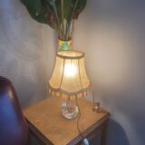 Crystal lamp signed "Charles Schneider"