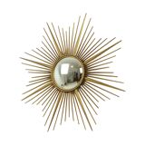 Large Vintage Sun Mirror Chaty Vallauris XL France 91cm