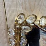 Gold metal bathroom mirror