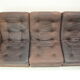 1980s leather modular five seater sofa