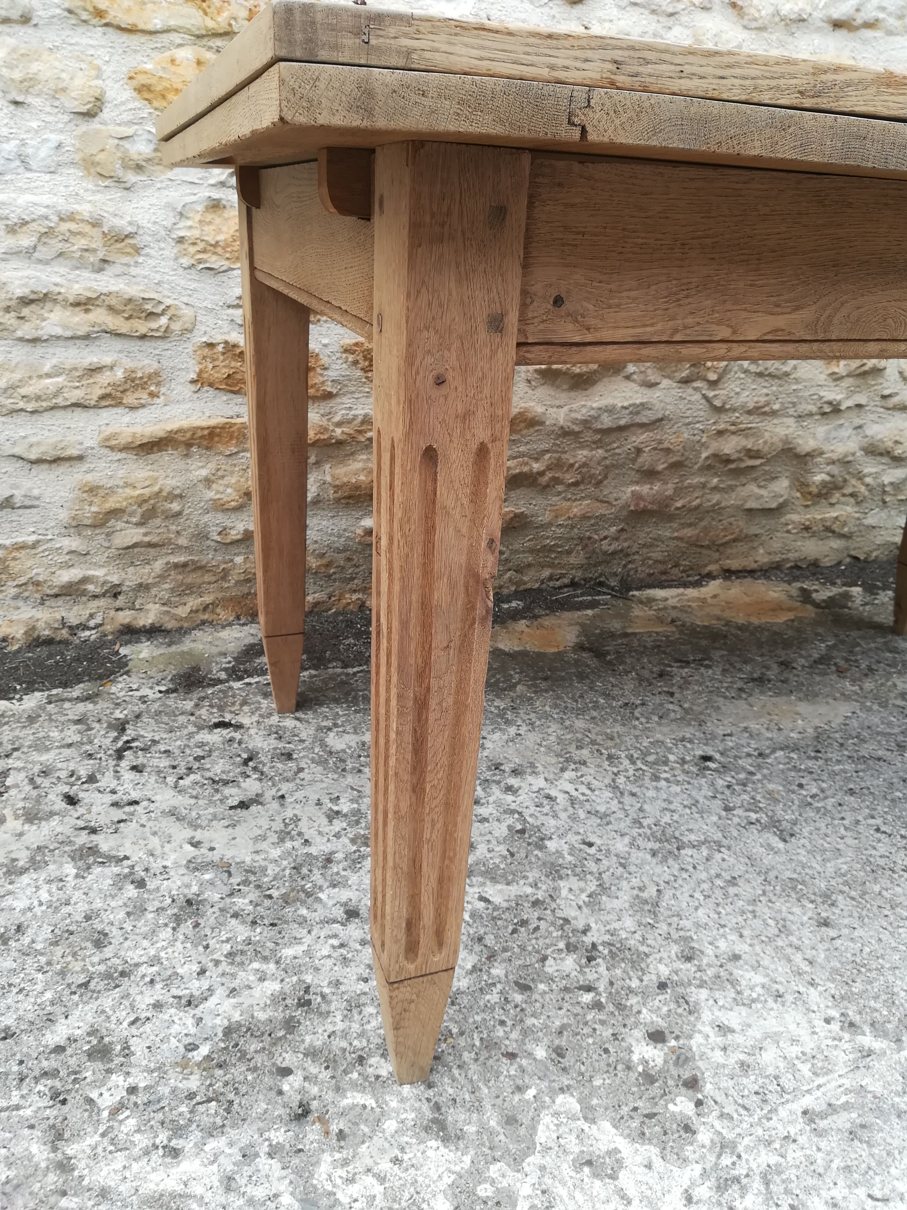 Oak farmhouse table