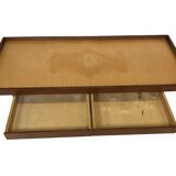 Vintage mid century daybed teak design with drawers