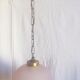 Hanging bell and pink glass garland