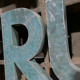 Metal sign letters