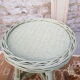Tabouret rotin kaki