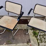 Set of 4 Marcel Breuer style armchair chairs
