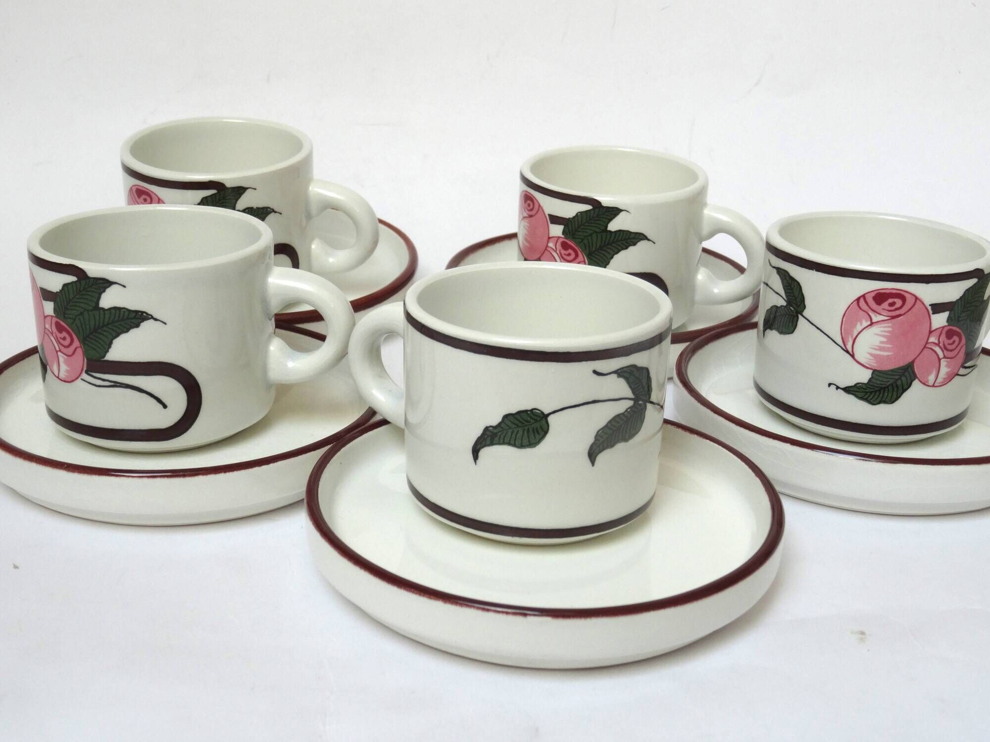 6 Art Deco coffee cups Salins