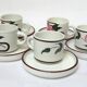 6 Art Deco coffee cups Salins