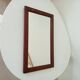 Vintage rectangular mirror in solid wood