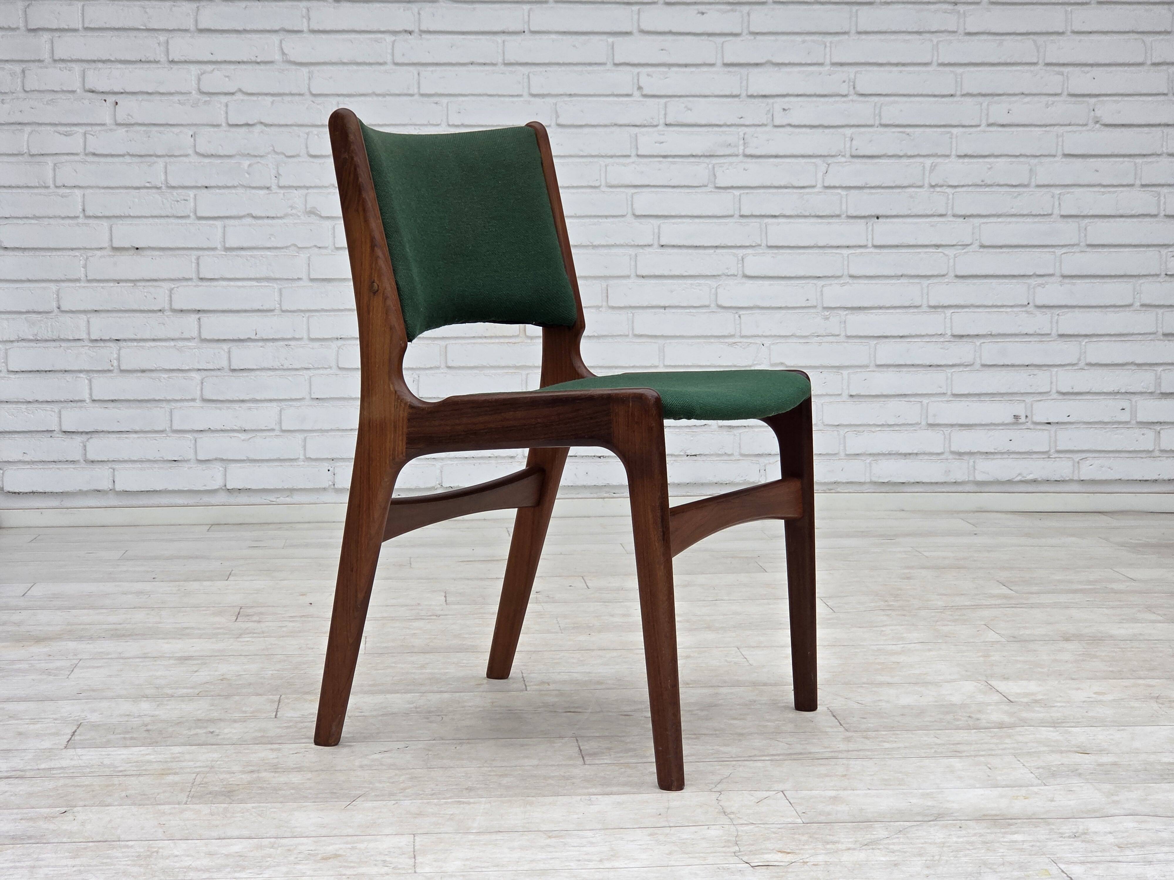 1960s, Danish design by Erik Buch, set of 4 dining chairs model 89.