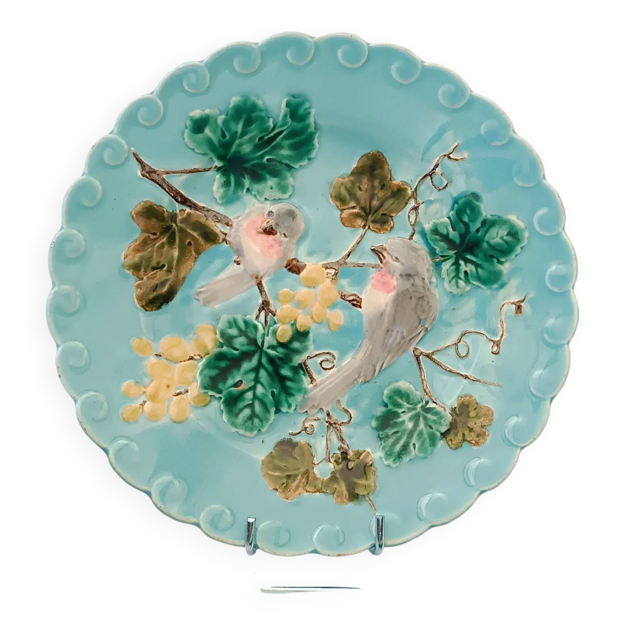 Assiette barbotine