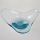 Glass platter, Danish design, 1960s, manufacturer: Holmegaard