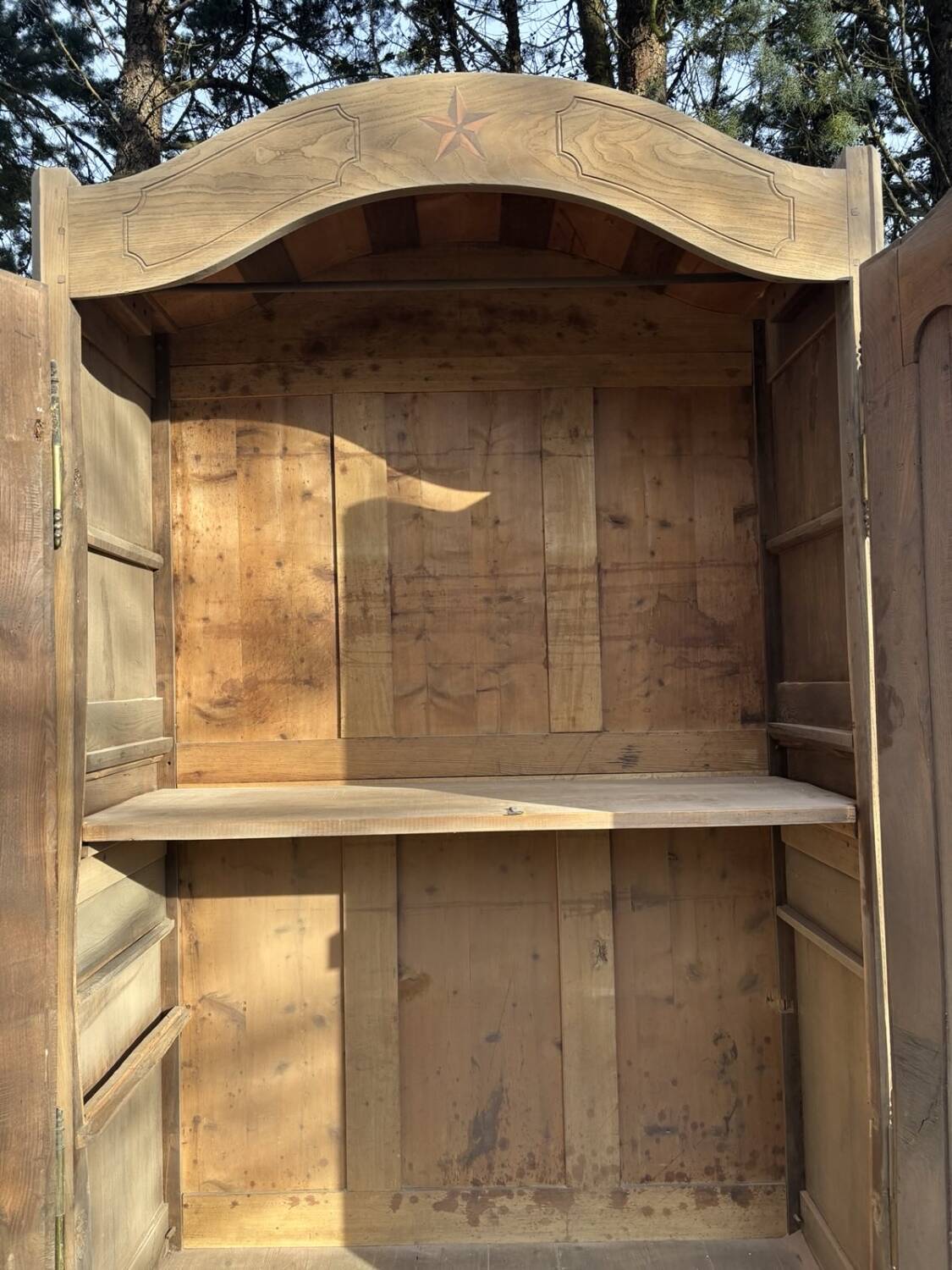 Solid cherry wood cabinet