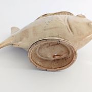 Vintage fish-shaped pot, French ceramic, 1960s