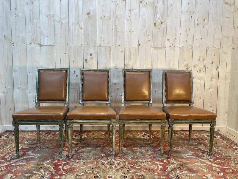 Set of 4 Louis XVI style chairs