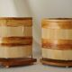 Paire de lampes exotiques vintage