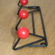 Coat rack 4 red balls - 1960s