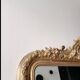 Large antique Louis-Philippe mirror gilded with gold leaf – 186 × 117 cm