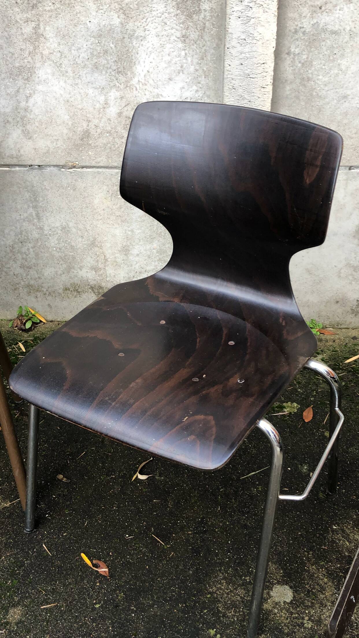 Set of 4 mismatched Dutch vintage chairs - Galvanitas, Eromes, Flottoto