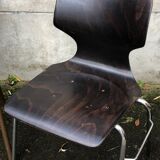 Set of 4 mismatched Dutch vintage chairs - Galvanitas, Eromes, Flottoto