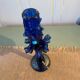 Handcrafted blown glass candle holder