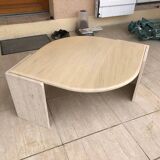 Vintage water drop travertine coffee table