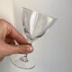 Set of 5 engraved wine glasses star model 50s