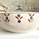 Saint Amand & Hamage salad bowl in glazed earthenware with flowers