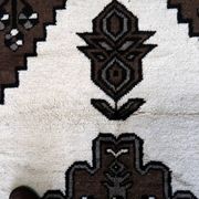 Handmade vintage Persian Gabbeh rug 128cm x 211cm, 1970s