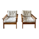 Pair of pine armchairs, 1980s, Sweden