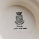 Vintage faience compote from Saint-Amand, model Maurice – Floral decoration