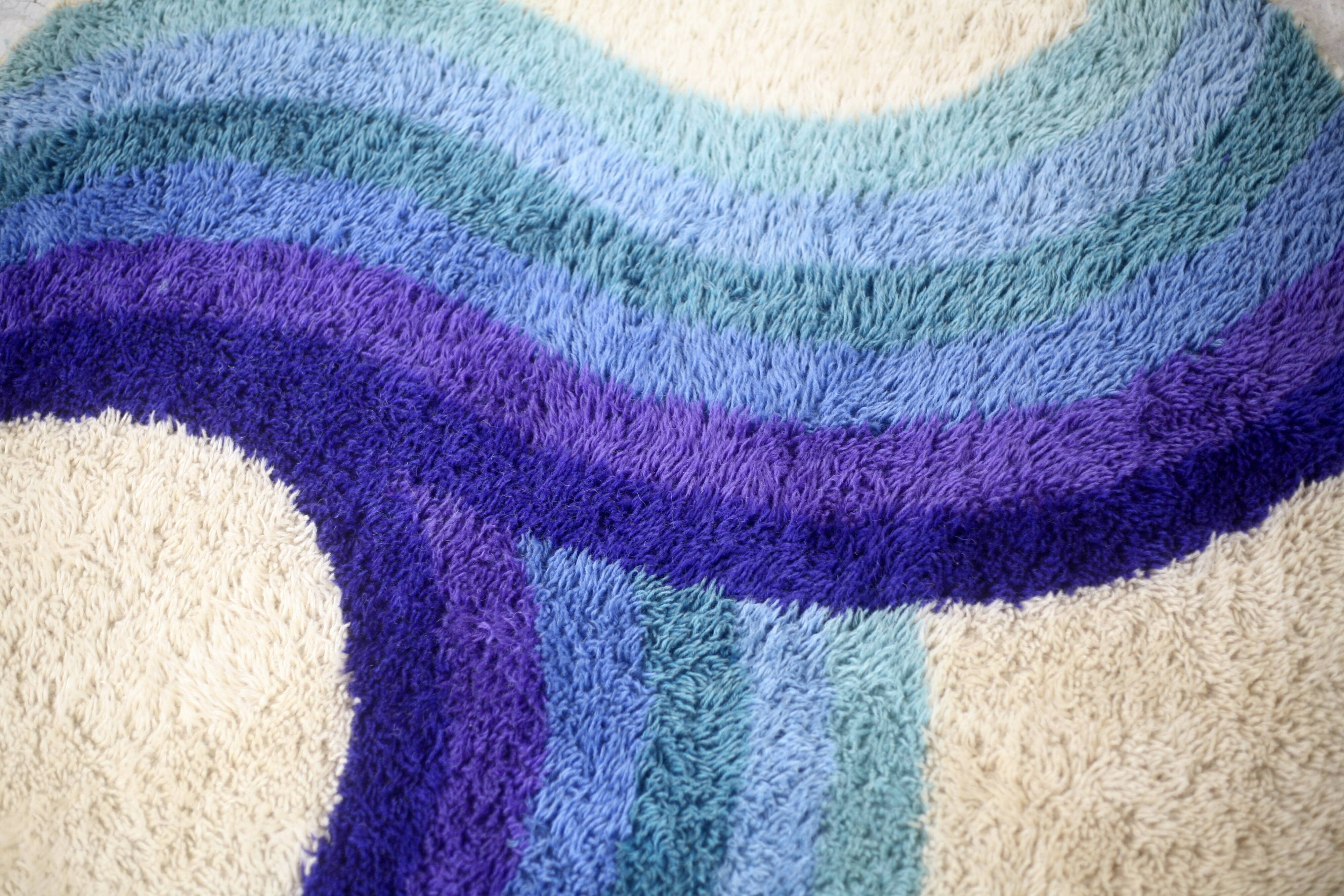 Carpet "Rainbow", Edition Desso, wool, circa 1970