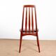 6 Danish chairs in teak and new leather, model "Eva" by Niels Koefoed.