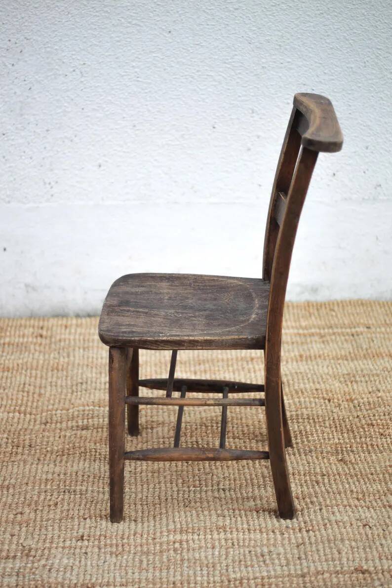 Church chair wood, religious chair, brutalist, interior decoration