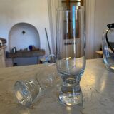 Crystal champagne flutes from the 70s