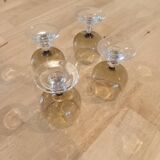 Set of 4 vintage wine glasses