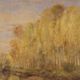 A. Corradi, Landscape, 1950, Oil on Panel, Framed