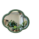 Vintage green organic wall mirror