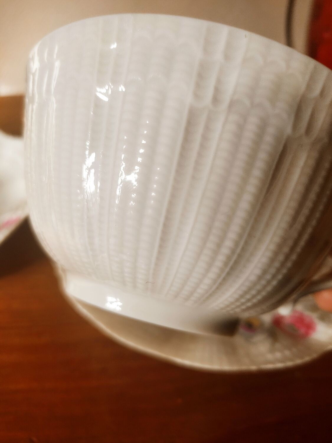 4 tea cups or chocolate in Limoges porcelain