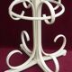 Vintage Cream Curved Wood Thonet Coat Rack