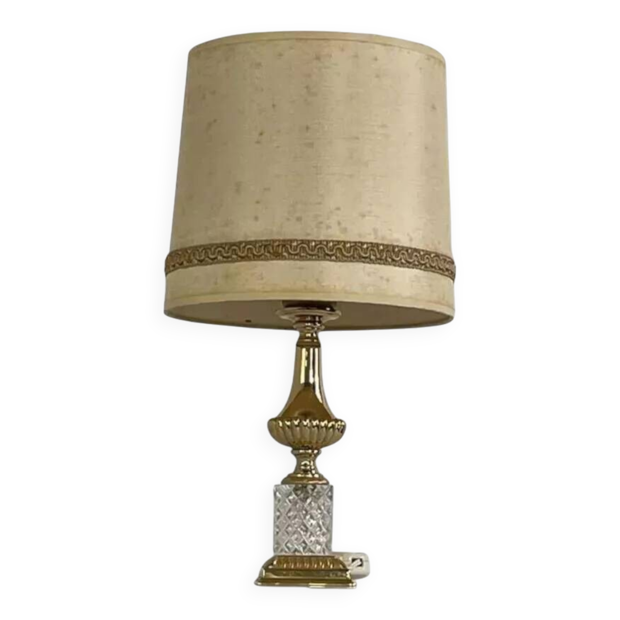 Brass and Crystal D'albret lamp